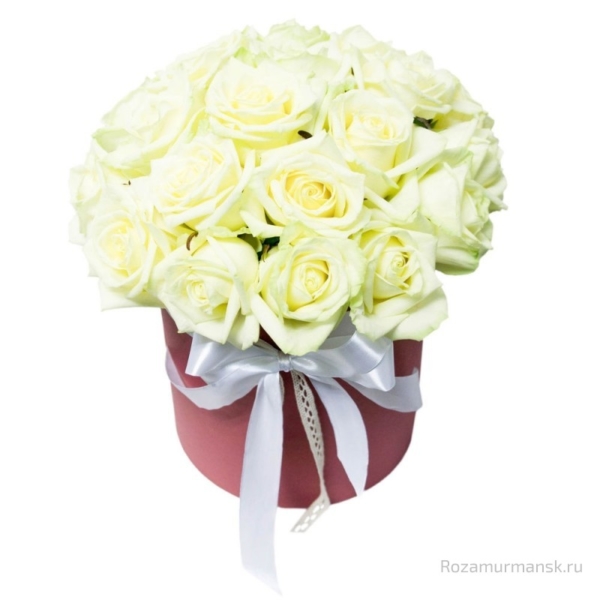 Коробка «Белые розы»